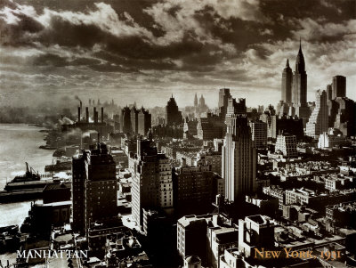 new york. Manhattan New York, 1931 Print