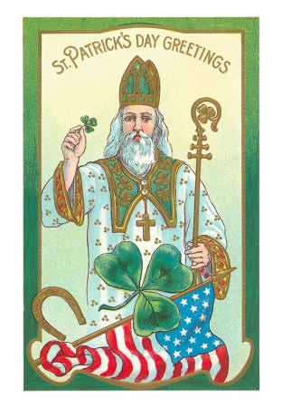 St. Patrick with Shamrock and