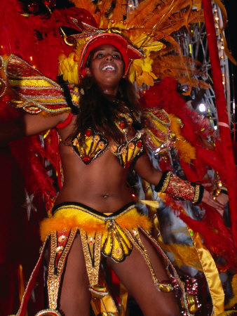 carnival brazil. Woman in Costume for Carnival