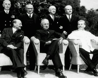 The new "Big Three" at the Potsdam Conference, 1945 Photo at AllPosters.com