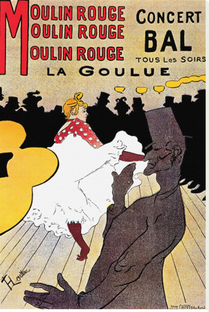Toulouse Lautrec Moulin Rouge. Moulin Rouge Stretched Canvas