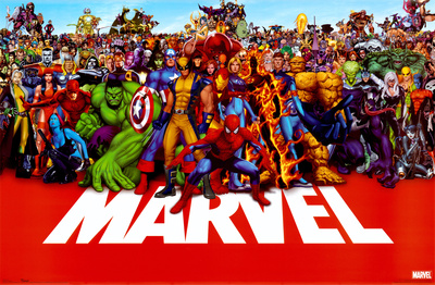 Marvel Heroes Print at