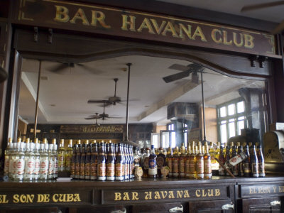 The Bar at the Havana Club Rum Factory Havana Cuba West Indies