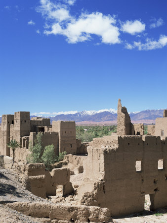 Kasbah, Valley Du Dades and Atlas Mountains, Morocco, North Africa, Africa Photographie