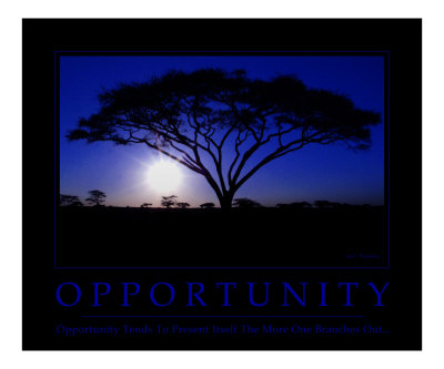 Opportunity Motivational Photographic Print by Neil Bramley
