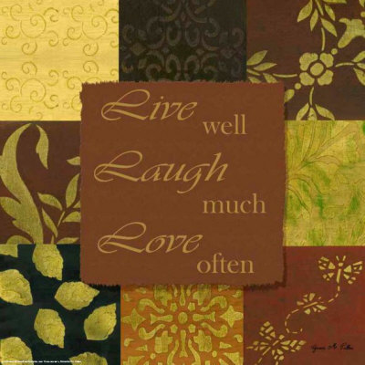 Live Laugh Love Art Print