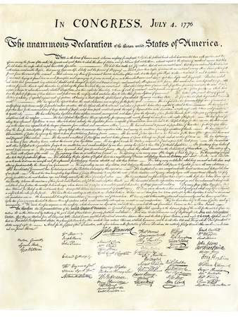 signing of the declaration of independence cartoon. house declaration of