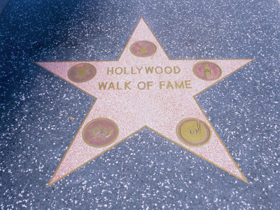 Walk Fame on Walk Of Fame  Hollywood Boulevard  Los Angeles  California  Usa