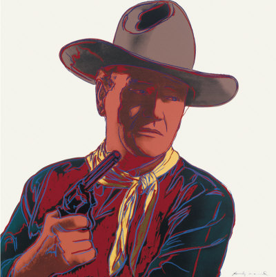 Cowboys e indios: John Wayne, ca. 1986 Lámina giclée