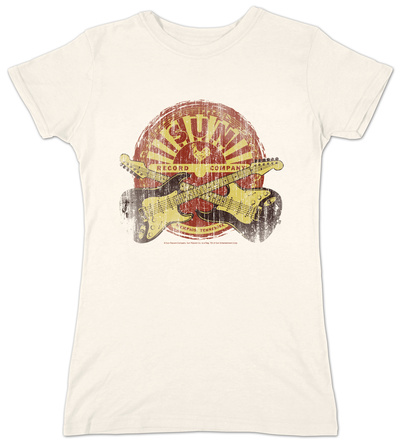 Juniors: Sun Studios - Crossed Guitars T-Shirt