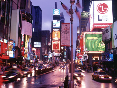 Times Square at Night, NYC, NY Photographic Print by Rudi Von Briel at 