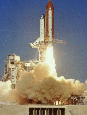 space shuttle launch. First Launch of Space Shuttle