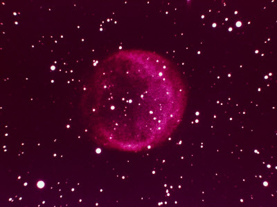 Ball of Red Gas in Space Photographic Print by Arnie Rosner