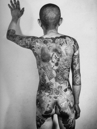 tattoos japan. Japanese Man with Tattoos