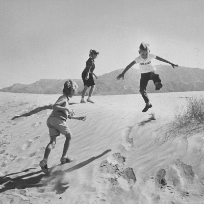 Children Playing in the Desert children playing. Children Playing in the Desert