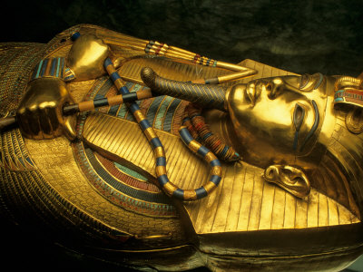 Coffins In Egypt. Golden Coffin of Tutahkhamun,