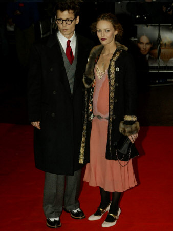 Johnny Depp and His Wife Vanessa Paradis Arrive at the Premier for Finding 