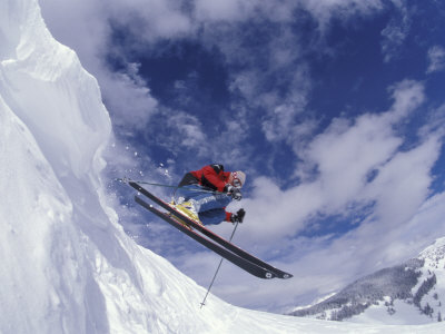 Skiing in Vail, Colorado, USA Photographic Print by Lee Kopfler