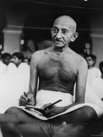 Hindu Nationalist Leader Mohandas Gandhi Premium Photographic Print