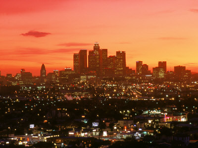 View+of+los+angeles+at+night