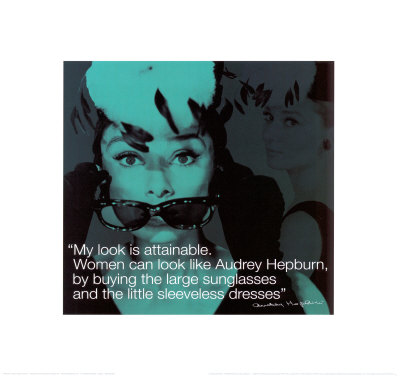 audrey hepburn quotes. Audrey Hepburn Art Print