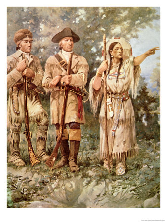 Lewis and Clark with Sacagawea Giclee Print Lewis and Clark with Sacagawea Giclee Print