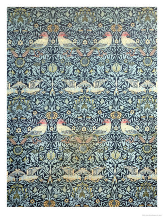 william morris wallpaper. Dove and Rose Fabric Design,