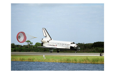 Space Shuttle  York on Nasa Space Shuttle Landing Poster Bei Allposters De