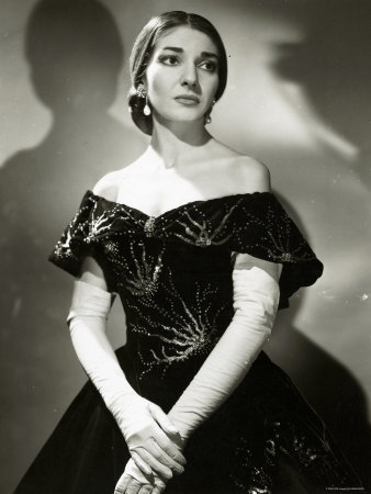 Maria Callas as Violetta in La Traviata Lámina fotográfica