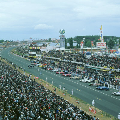 Start of the 1966 Le Mans 24 hours race Photographic Print