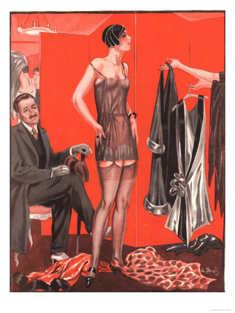 Le Sourire, Erotica Sales Womens Underwear, France, 1920 Giclee Print