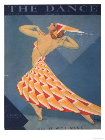 Art Deco Fashion 1920. The Dance, Art Deco Magazine,