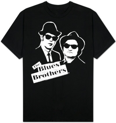 The Blues Brothers - B&W Blue T-shirts