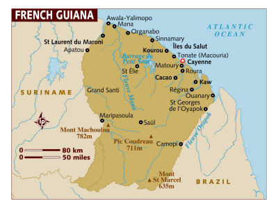 French Guiana Maps