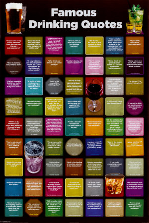 quotes for posters. Famous Drinking Quotes Poster