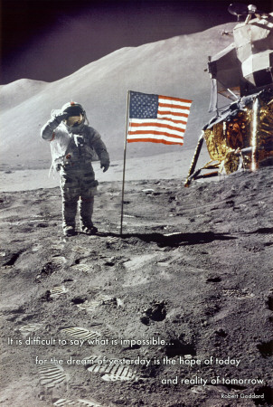 landing on moon. American Moon Landing Poster