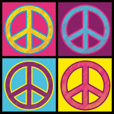 Peace in All Colors Kunstdruck