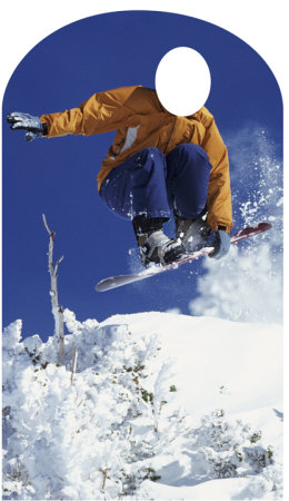 Snowboarder Lifesize Stand-In Cardboard Cutouts