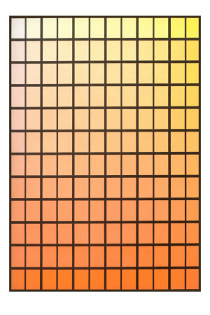 Squares with Gradated Orange to Yellow Premium Poster