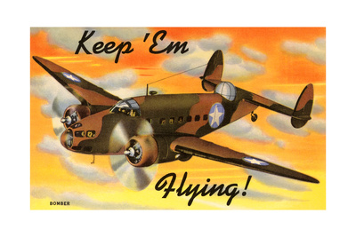 Bomber Airplane Premium Poster