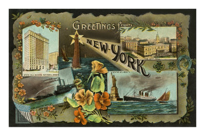 Greetings from New York City Premium Poster