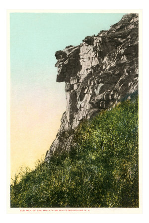 Old Man of the Mountains, White Mountain, New Hampshire Premium Poster