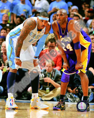 Carmelo Anthony & Kobe Bryant 2008-09 Playoffs Photo