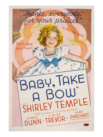 Baby Take a Bow, Shirley Temple, 1934 Photo