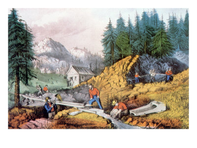 gold rush 1849. The Gold Rush, Gold Mining in