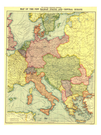 map of europe in 1914. Central Europe Map 1914