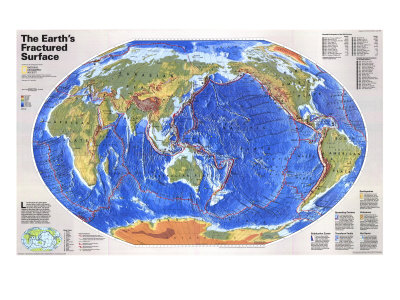 The Earth's Fractured Surface Map