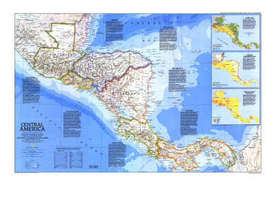 political map of central america and mexico. Central America Map