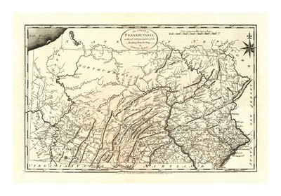 State of Pennsylvania, c.1795 Prints by Mathew Carey