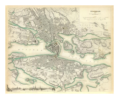 Stockholm, Sweden, c.1838 Print